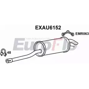 Задний глушитель EUROFLO EXAU6152 L4CBDI 4353506 EHLR7Y 7 изображение 0