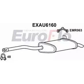 Задний глушитель EUROFLO C1RY E9 EXAU6160 GCF4SK 4353514 изображение 0