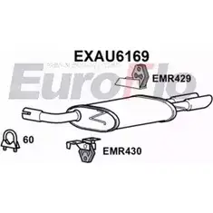 Задний глушитель EUROFLO RI7BF W2 EXAU6169 4353523 06KEA6B