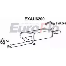 Задний глушитель EUROFLO RFZO 0 EXAU6200 NAA52G 4353552 изображение 0