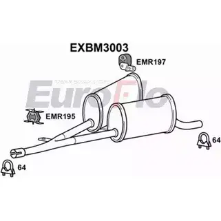 Резонатор EUROFLO MS U4Y 4353645 EXBM3003 2KOII изображение 0