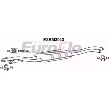 Резонатор EUROFLO AKGUDP 6 0MTP5CM EXBM3043 4353683
