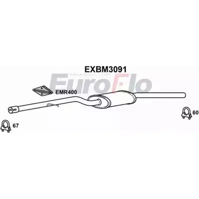 Резонатор EUROFLO 4353729 EXBM3091 P07T 7KG 7N80DEL изображение 0