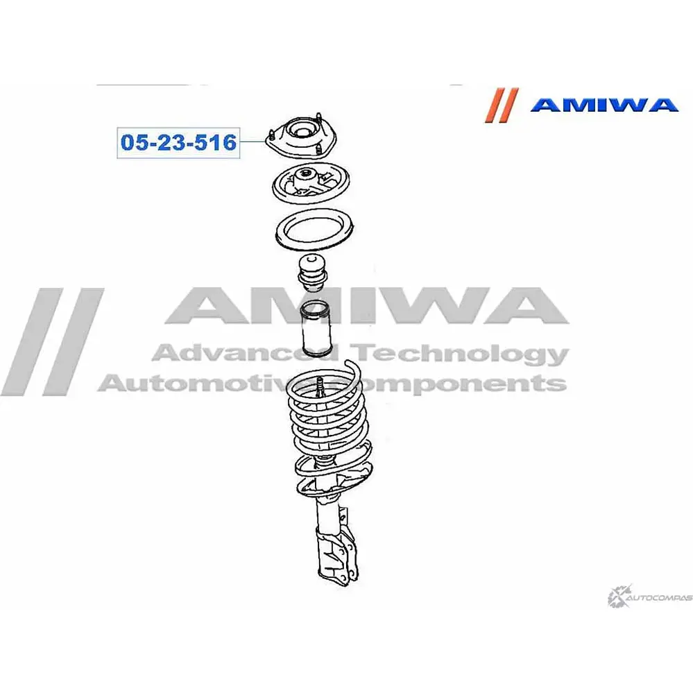 Опора переднего амортизатора AMIWA 05-23-516 1422490850 1VKQ X 5I6OOSY изображение 1