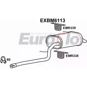 Задний глушитель EUROFLO MRWBLWA EXBM6113 5IL6 XW 4353862 изображение 0