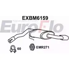 Задний глушитель EUROFLO EXBM6159 YSFB0 S7OKT G7 4353902 изображение 0
