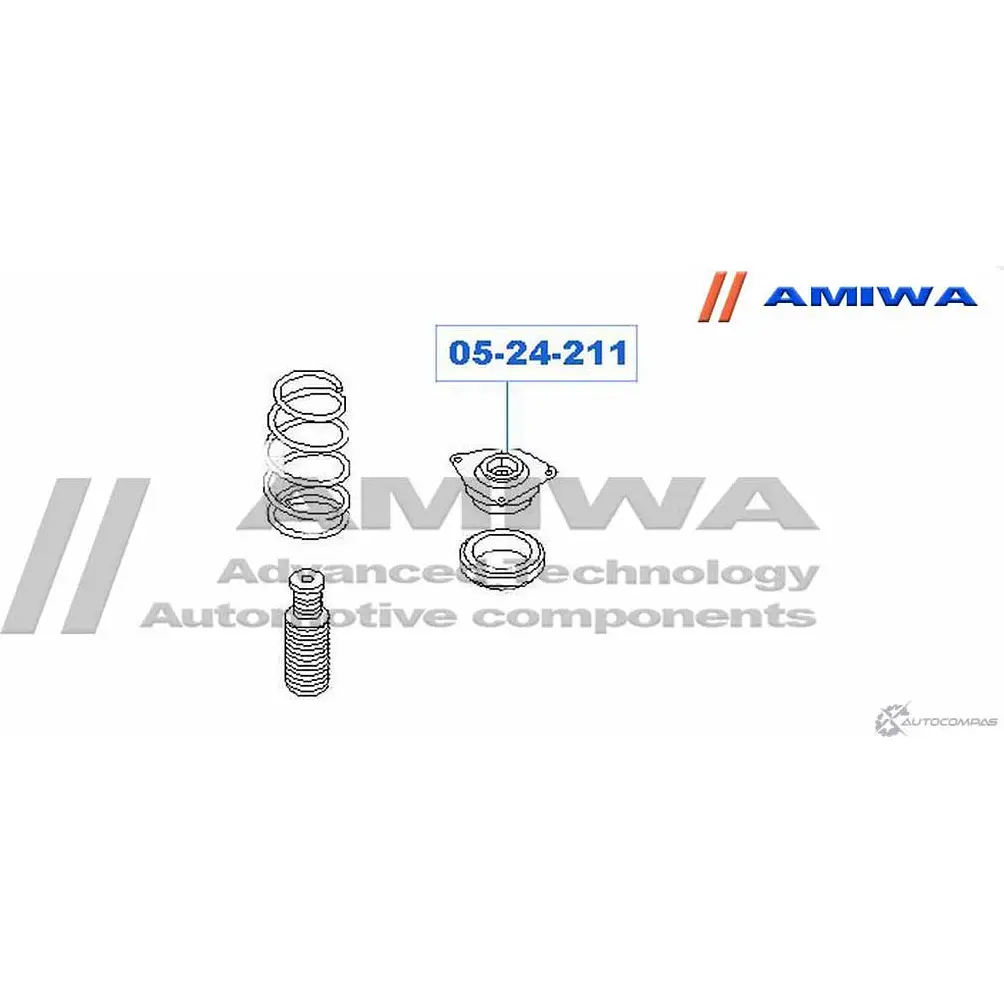 Опора переднего амортизатора правая AMIWA 1422490869 SXLS4V R0 32W2 05-24-211 изображение 1