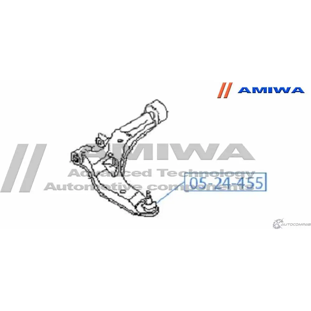 Шаровая опора переднего нижнего рычага AMIWA 1422491650 LG VY6G9 LUYD3I4 05-24-455 изображение 1