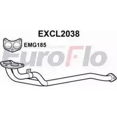 Выхлопная труба глушителя EUROFLO LXDVKC 4354072 EXCL2038 QWF 1CD изображение 0