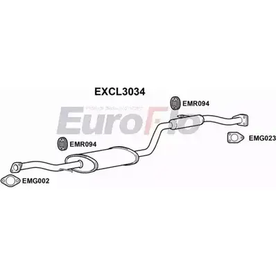 Резонатор EUROFLO 4354107 3RW9O EXCL3034 8WKNKW N изображение 0