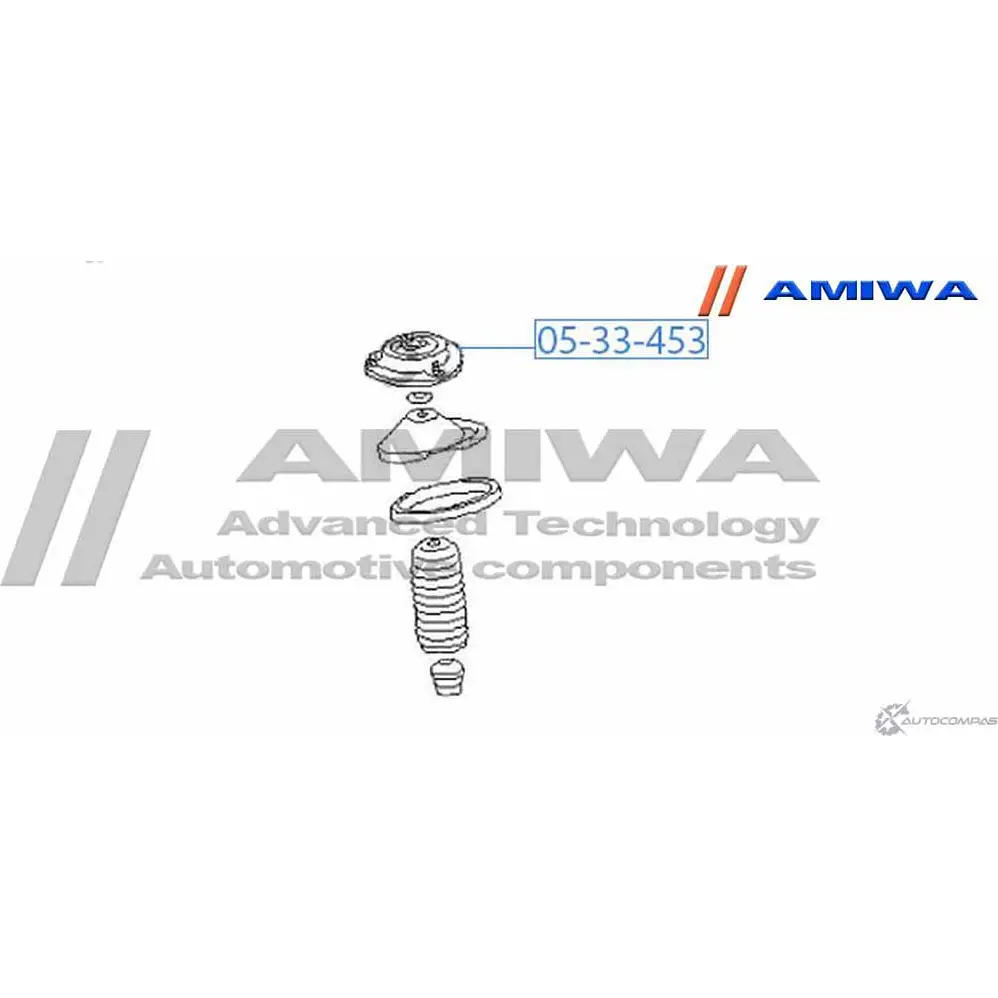 Опора переднего амортизатора AMIWA 4Z 2PFB 05-33-453 ACYMJM 1422490847 изображение 1