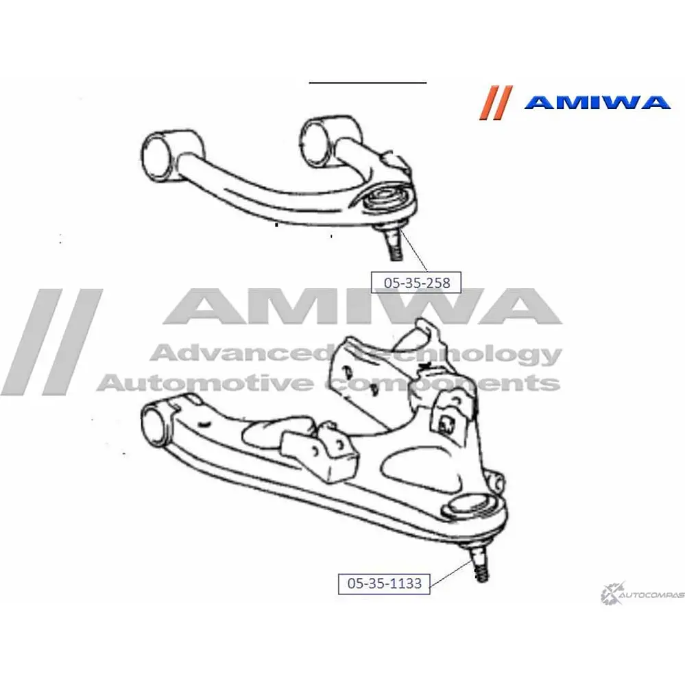 Шаровая опора переднего нижнего рычага AMIWA RZBBIRS EMNR3 C 1422492744 05-35-1133 изображение 1
