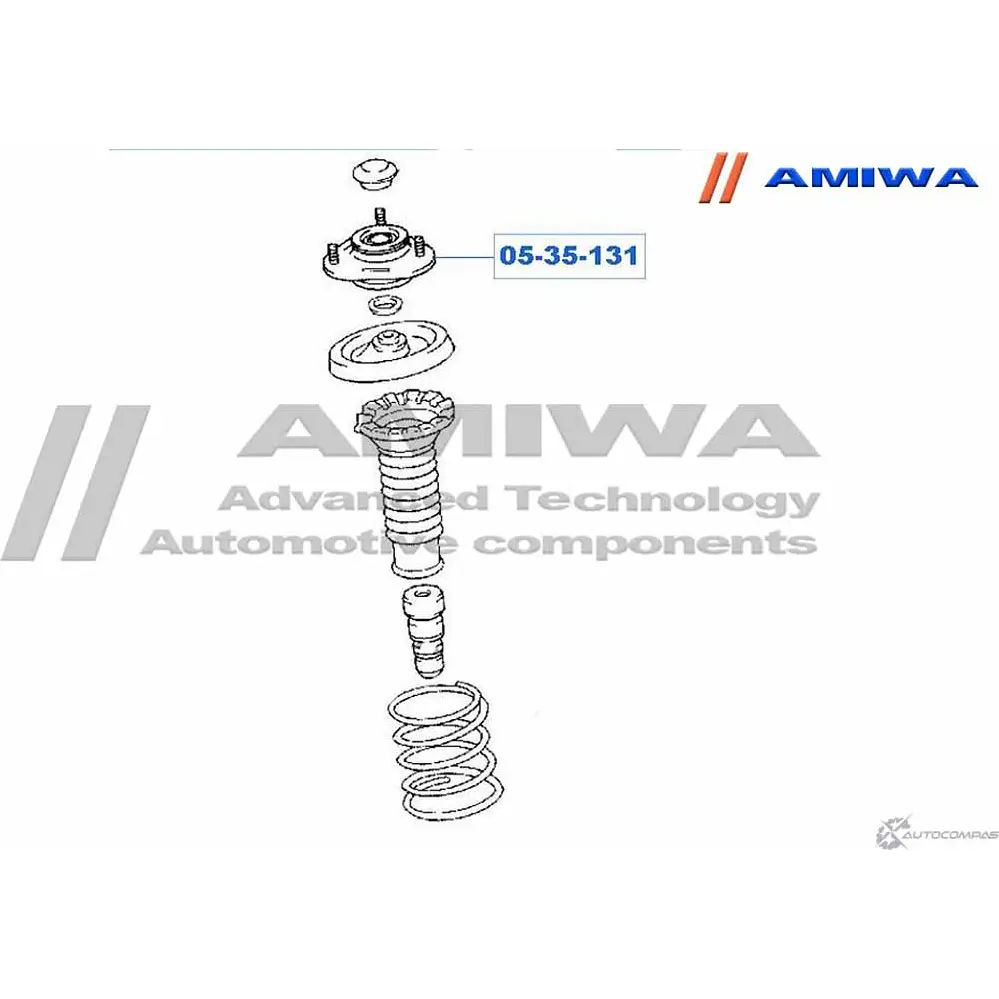 Опора переднего амортизатора AMIWA 4V OPQL 1422490842 NG3IX 05-35-131 изображение 1