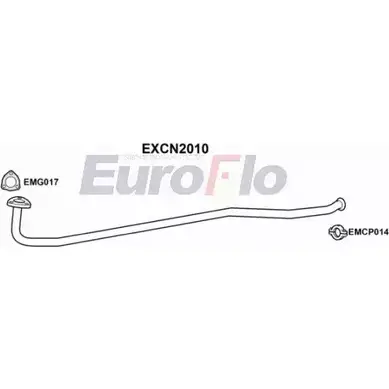 Выхлопная труба глушителя EUROFLO EXCN2010 4354300 S41 C9 Y21PIT