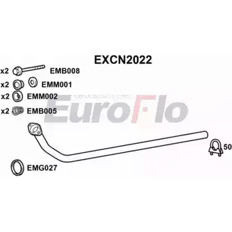 Выхлопная труба глушителя EUROFLO 4354312 TF9PM7 EXCN2022 UM INQI изображение 0