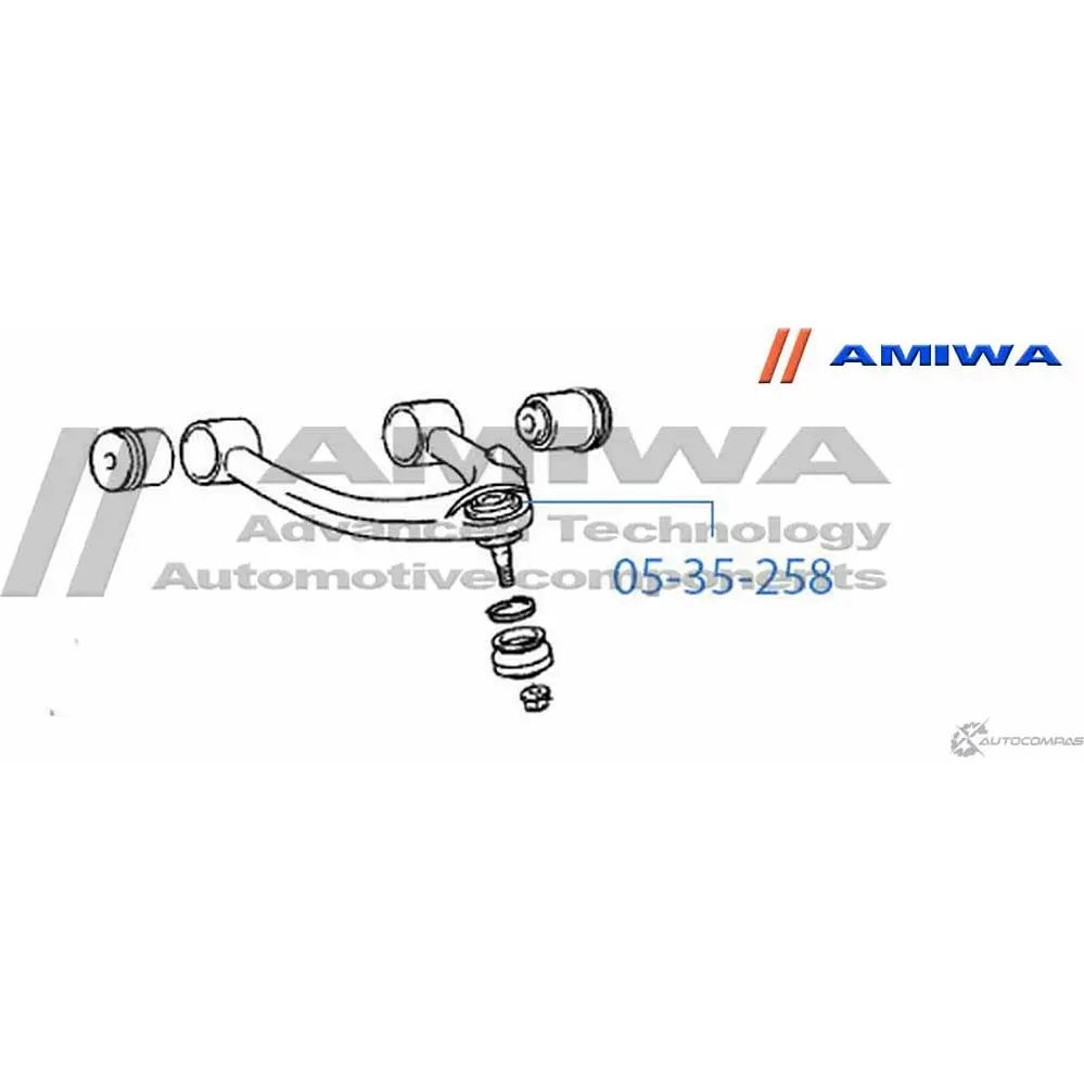 Шаровая опора переднего верхнего рычага AMIWA 1422492650 7OJL XI 05-35-258 Z40OL6X изображение 1