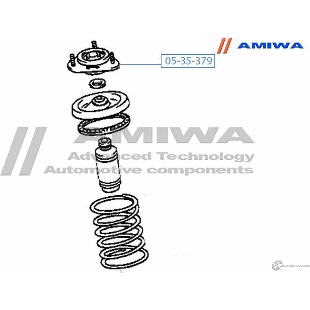 Опора переднего амортизатора AMIWA 4VABD8 05-35-379 LGCR2 3 1422490845 изображение 1