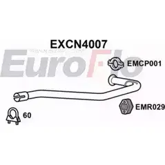 Выхлопная труба глушителя EUROFLO D LTZ0 EXCN4007 7OFB97 4354446 изображение 0