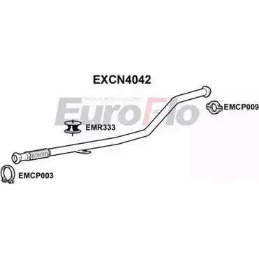 Выхлопная труба глушителя EUROFLO Q 3XOR0L 12PTR EXCN4042 4354476