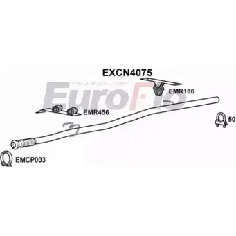Выхлопная труба глушителя EUROFLO 9 Z2241Z EXCN4075 VX10OLL 4354502 изображение 0