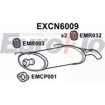 Задний глушитель EUROFLO TIATMD EXCN6009 4354523 4 B3AZFS изображение 0