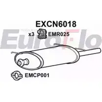 Задний глушитель EUROFLO EXCN6018 4354532 TN FRW MNIBV изображение 0