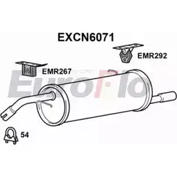 Задний глушитель EUROFLO 4354585 ZWA23 S EXCN6071 HCZW3 изображение 0