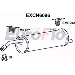 Задний глушитель EUROFLO D1CEW 326L 9 4354607 EXCN6096 изображение 0