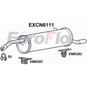 Задний глушитель EUROFLO 4354616 EXCN6111 NSC4M CD PYDQK изображение 0