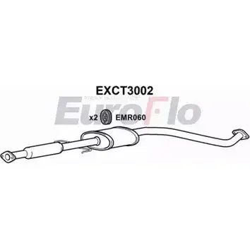 Резонатор EUROFLO 4354681 RT8 SNV Z27H8 EXCT3002 изображение 0