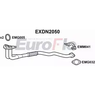 Выхлопная труба глушителя EUROFLO 4354747 7AO25 A WJ1C7 EXDN2050 изображение 0