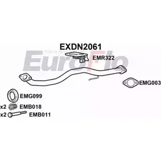 Выхлопная труба глушителя EUROFLO EXDN2061 4354758 NDC6CF 8PL XRTP изображение 0