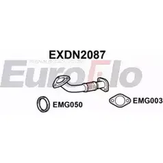 Выхлопная труба глушителя EUROFLO 4354781 9ZGG 0JC ELM53XM EXDN2087 изображение 0