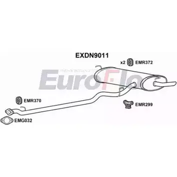 Средний / конечный глушитель ОГ EUROFLO X66 9XH C37KTM 4355113 EXDN9011 изображение 0