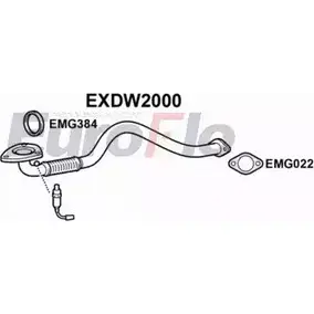 Выхлопная труба глушителя EUROFLO EXDW2000 KY V222 4355195 GYXH3 изображение 0