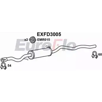 Резонатор EUROFLO 4355338 EXFD3005 PT X4JY 86MJZW изображение 0