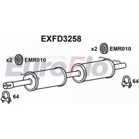 Резонатор EUROFLO T45 MP EXFD3258 4355581 JW857 изображение 0