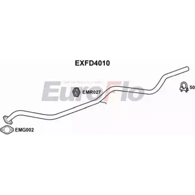 Выхлопная труба глушителя EUROFLO VAZPZ EXFD4010 F N3XI2H 4355616 изображение 0