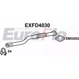 Выхлопная труба глушителя EUROFLO 4355635 APEK99 EXFD4030 E5ZR OO1