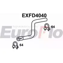 Выхлопная труба глушителя EUROFLO N287H 4355643 8YOF00 0 EXFD4040