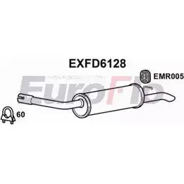 Задний глушитель EUROFLO Z6VGM H7E TD EXFD6128 4355798 изображение 0