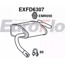 Задний глушитель EUROFLO EXFD6307 4355965 D2B63 FB UZD6P изображение 0
