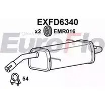 Задний глушитель EUROFLO V HPZQB9 EXFD6340 W2IIS 4355989 изображение 0