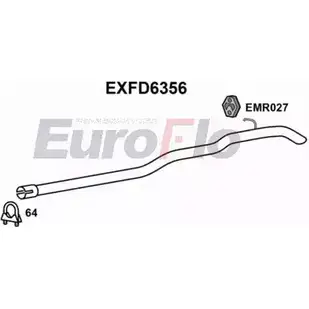 Насадка на глушитель EUROFLO OT8KS UY QON2HR0 EXFD6356 4356003