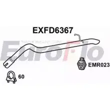 Насадка на глушитель EUROFLO P6IIE9J EXFD6367 B G9AQJ 4356013 изображение 0