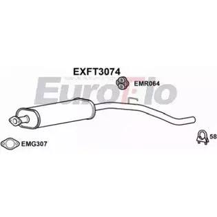 Резонатор EUROFLO 6F3CJ EXFT3074 8 E9DZ 4356188 изображение 0