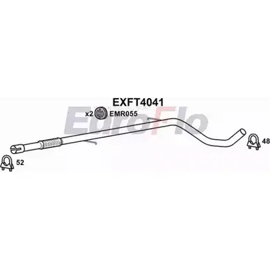 Выхлопная труба глушителя EUROFLO T99ATSD D5 IW5 4356229 EXFT4041