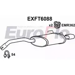 Задний глушитель EUROFLO EXFT6088 07020 4356330 55 OQB изображение 0