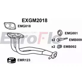 Выхлопная труба глушителя EUROFLO EXGM2018 4356428 SUWQ0T 8S8H7 TG изображение 0