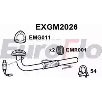 Выхлопная труба глушителя EUROFLO QSS O82O 4356436 EXGM2026 M1JND изображение 0